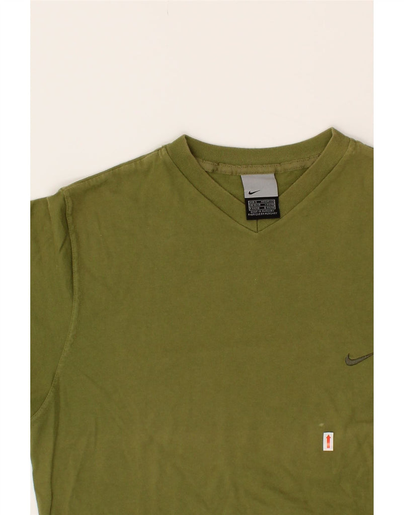 NIKE Mens T-Shirt Top Small Khaki Cotton Vintage Nike and Second-Hand Nike from Messina Hembry 