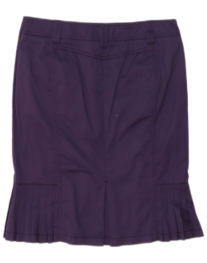 Byblos Womens 2 Button Piece Skirt Set US 12 Large W32 Purple Cotton