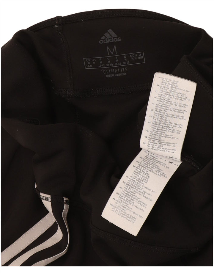 Adidas Womens Climalite Crop Leggings UK 12/14 Medium Black Polyester