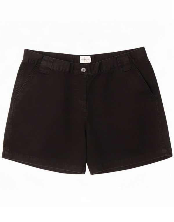 Calvin Klein Jeans Womens Chino Shorts US 14 XL W36 Black Cotton