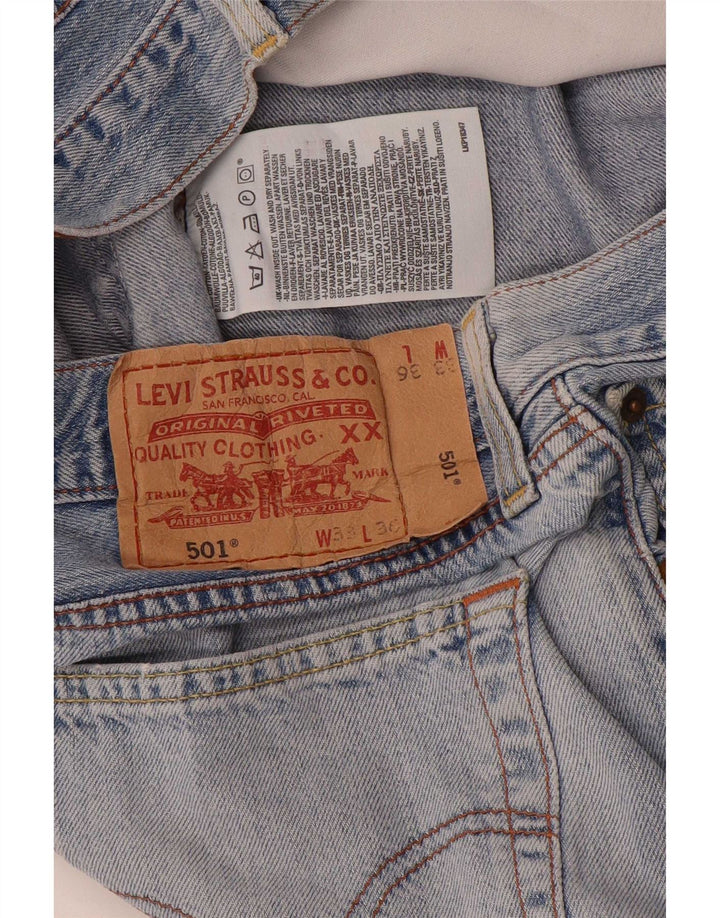 Levi's Mens 501 Straight Jeans W33 L28 Blue Cotton