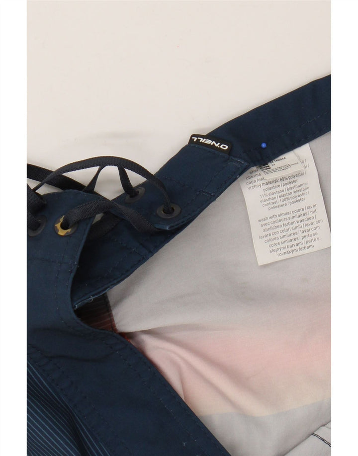 O'Neill Mens Swimming Shorts Medium  Blue Colourblock Polyester