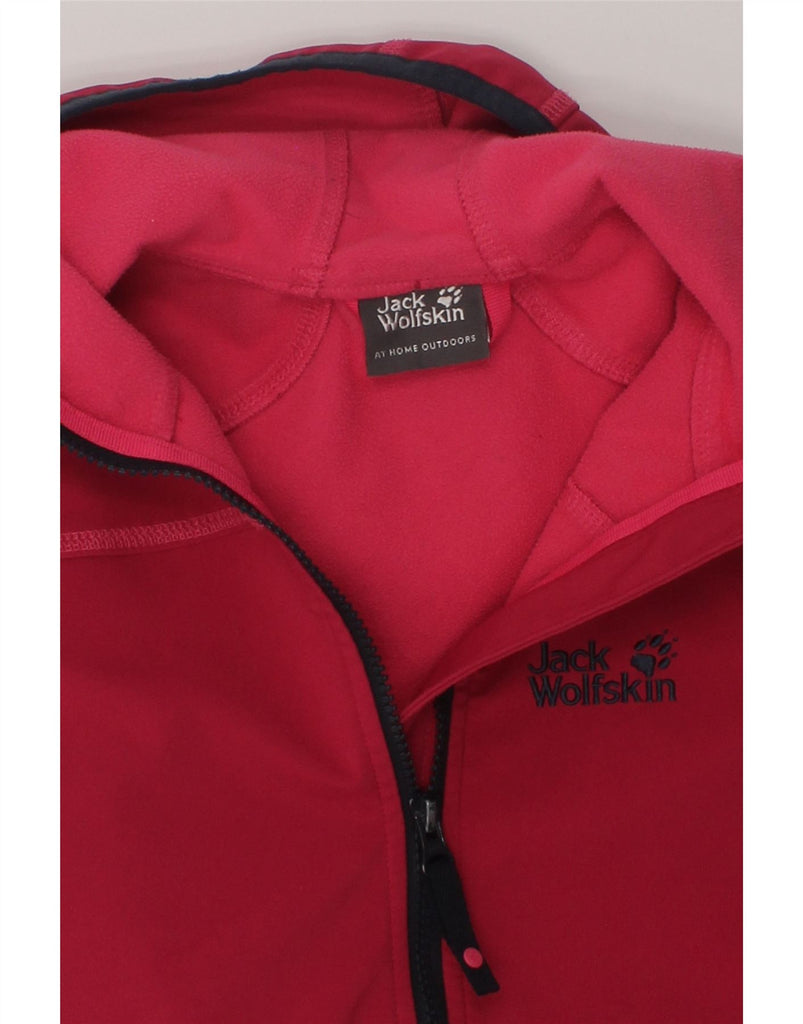 JACK WOLFSKIN Girls Hooded Windbreaker Jacket 11-12 Years Red Polyester | Vintage Jack Wolfskin | Thrift | Second-Hand Jack Wolfskin | Used Clothing | Messina Hembry 