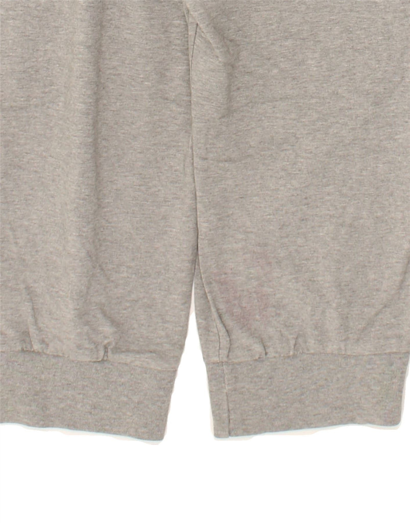 NIKE Womens Capri Tracksuit Trousers Joggers UK 12 Medium Grey Cotton | Vintage Nike | Thrift | Second-Hand Nike | Used Clothing | Messina Hembry 