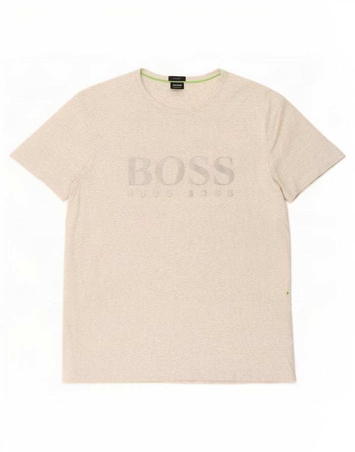 Hugo Boss Mens Graphic T-Shirt Top XL Grey