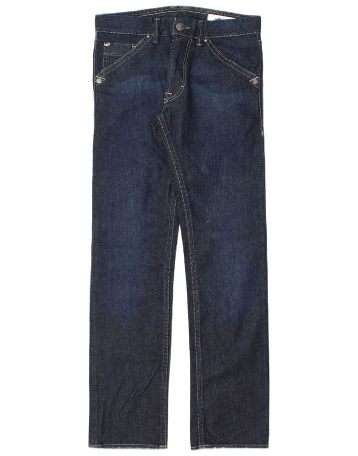 Gas Mens Straight Jeans W28 L33 Navy Blue Cotton