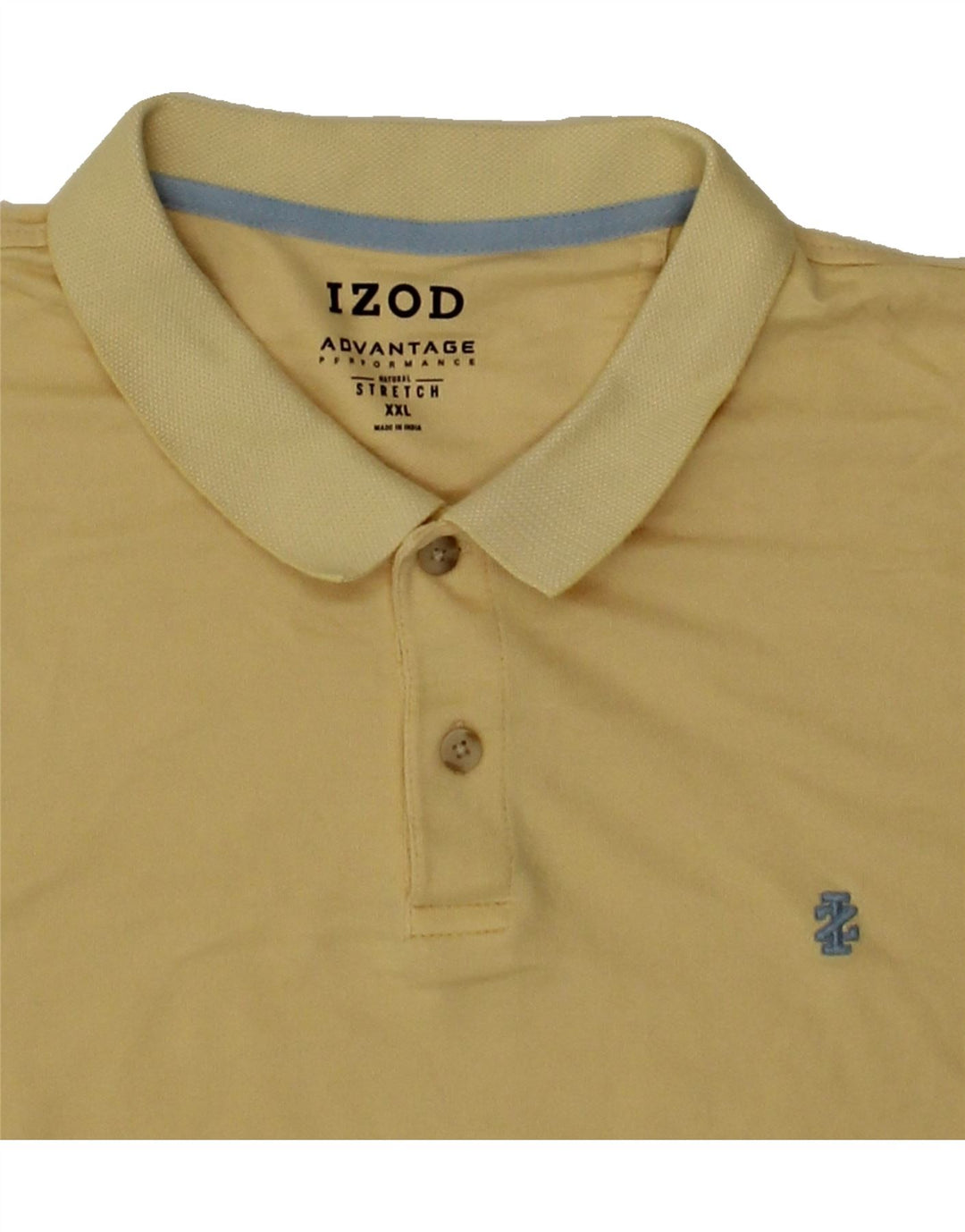 IZOD Mens Polo Shirt 2XL Beige Cotton Vintage Izod and Second-Hand Izod from Messina Hembry 