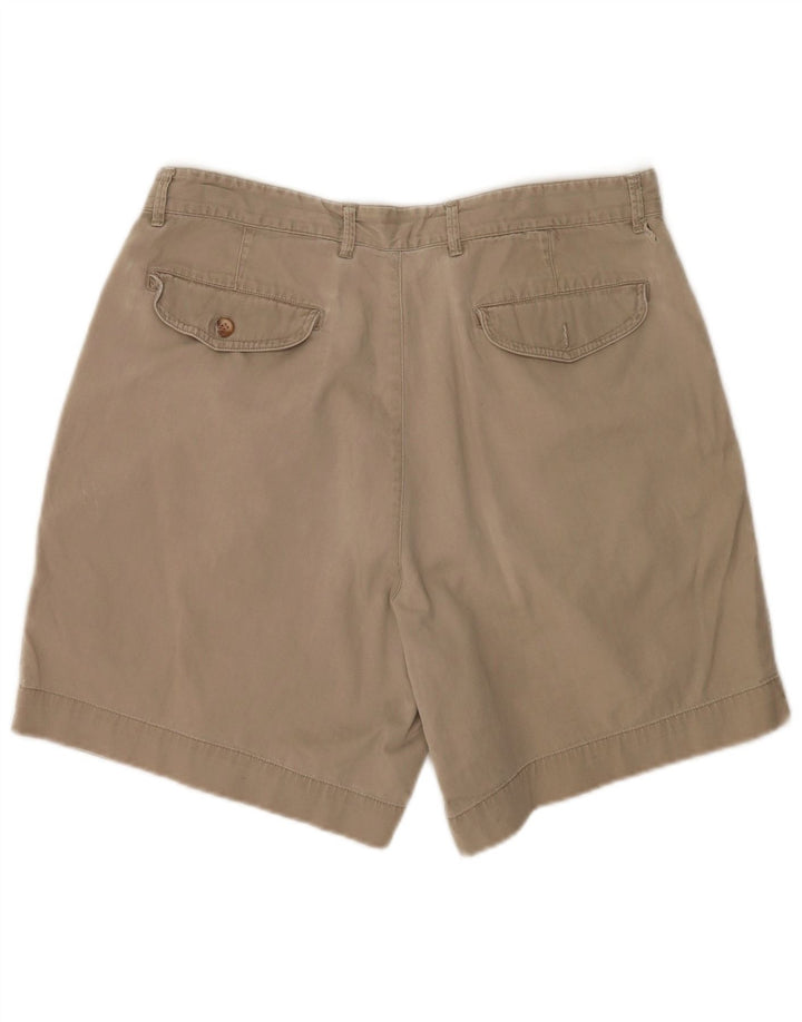 Gap Mens Pegged Chino Shorts W34 Large Beige Cotton
