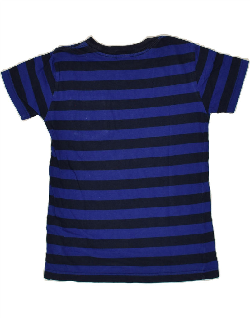 POLO RALPH LAUREN Boys T-Shirt Top 5-6 Years Navy Blue Striped Cotton | Vintage Polo Ralph Lauren | Thrift | Second-Hand Polo Ralph Lauren | Used Clothing | Messina Hembry 