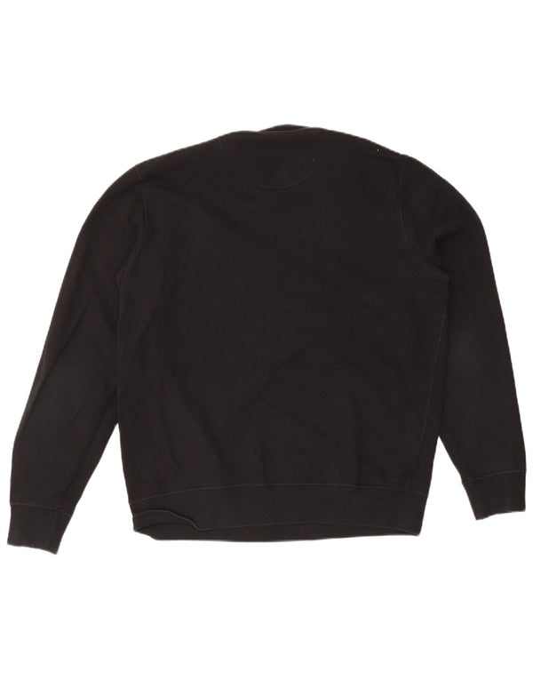 Barbour Mens Graphic Sweatshirt Jumper Large Black Cotton