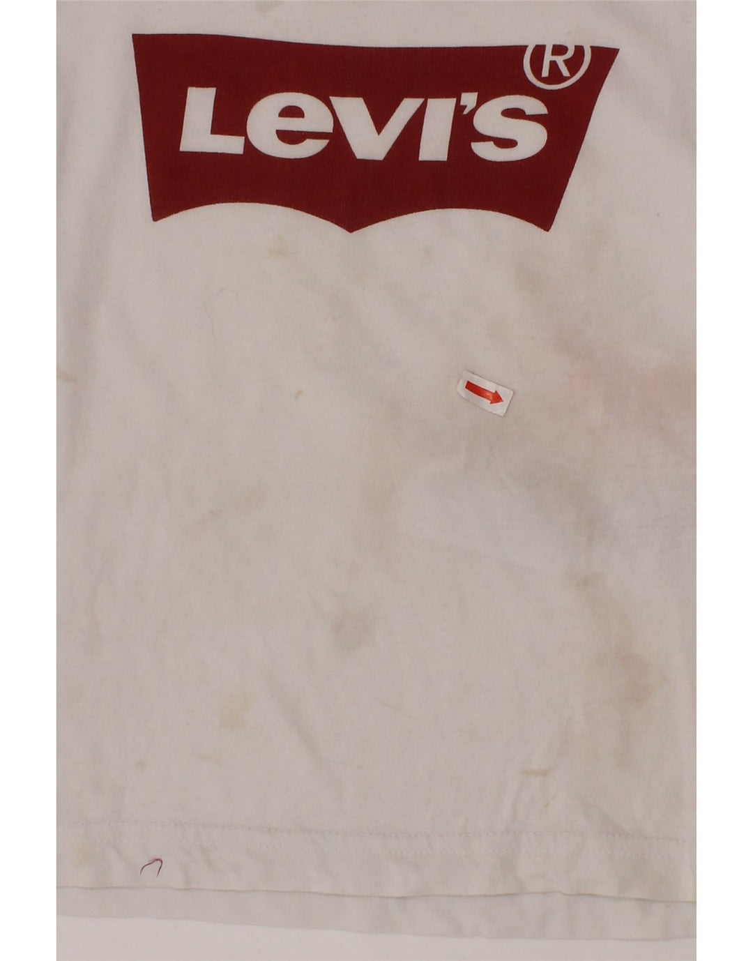 LEVI'S Boys Graphic T-Shirt Top 3-4 Years White Cotton