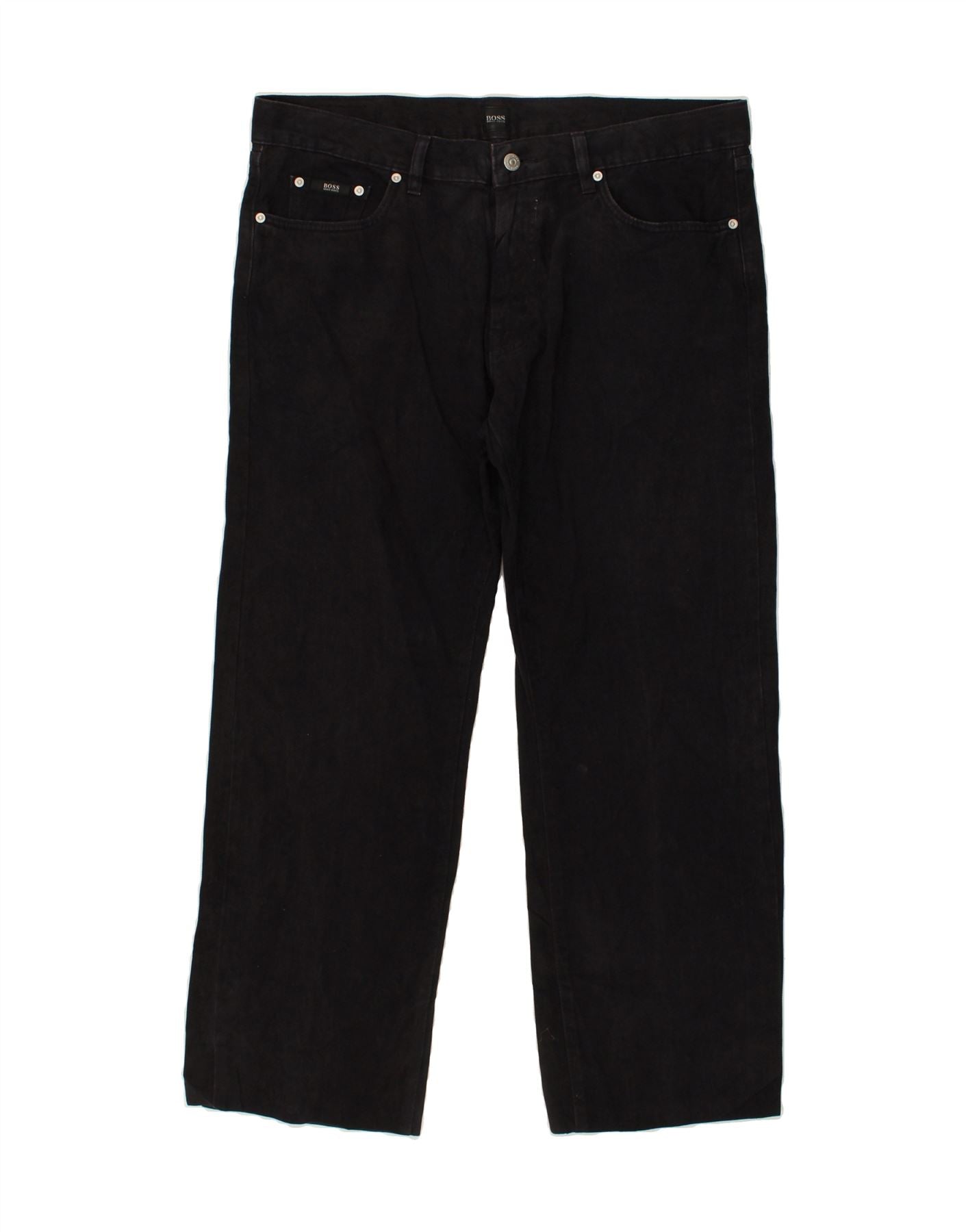 HUGO BOSS Texas rechte jeans heren W38 L29 zwart katoen | Vintage en ...