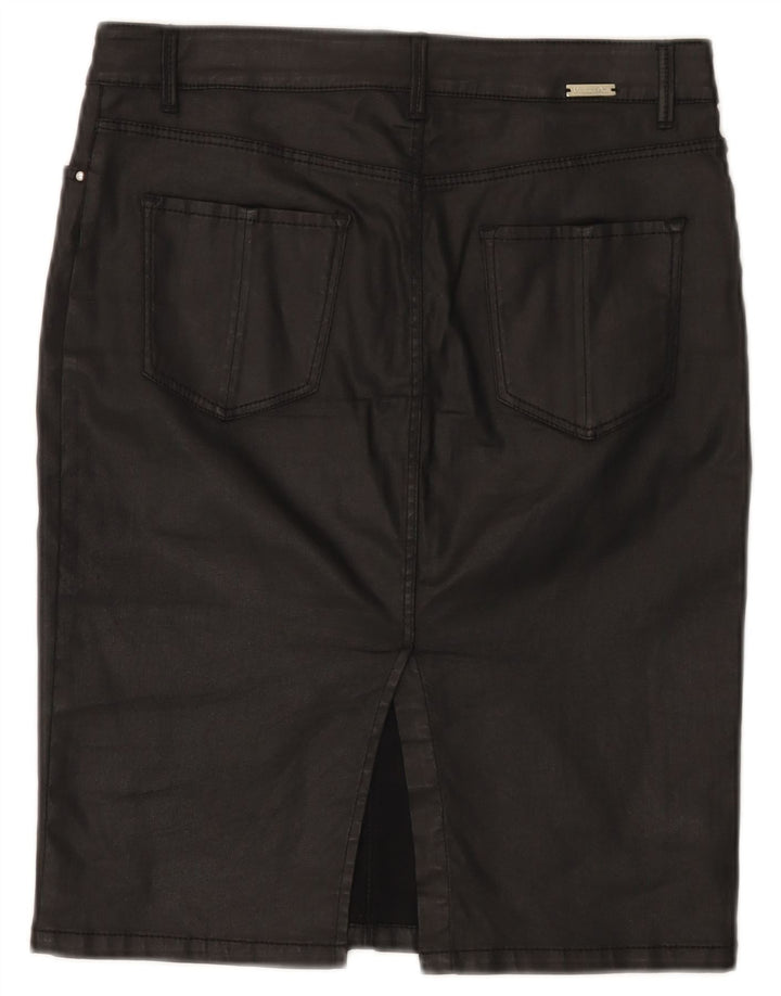 Massimo Dutti Womens Pencil Skirt EU 38 Small W28 Black