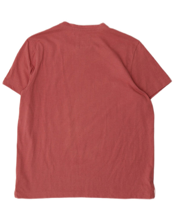 Crew Clothing Mens T-Shirt Top XL Pink Cotton