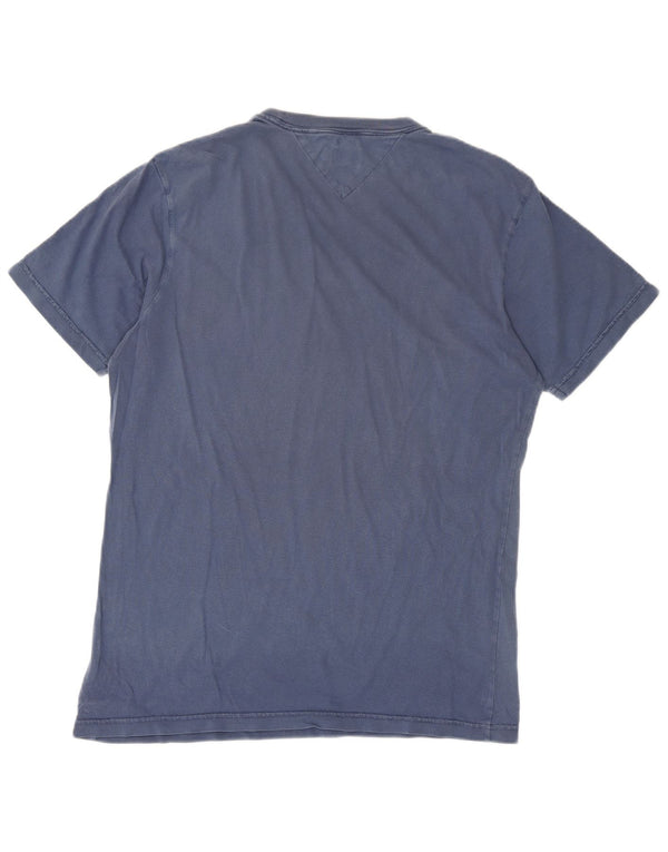 Tommy Hilfiger Mens Graphic T-Shirt Top XL Navy Blue Cotton