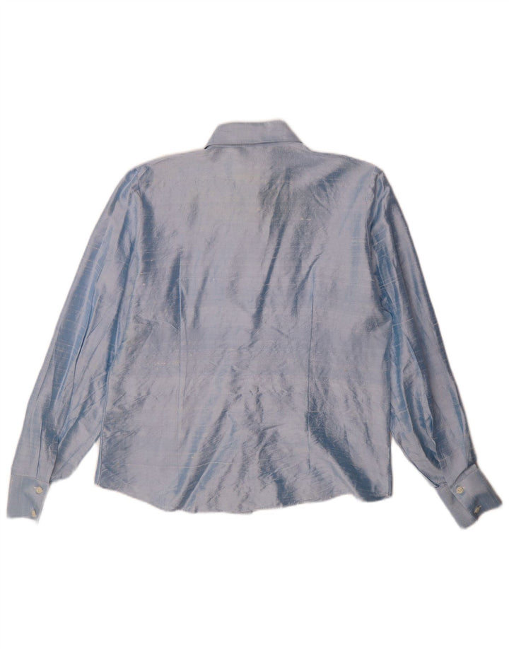 Vintage Womens Shirt Blouse IT 48 XL Blue
