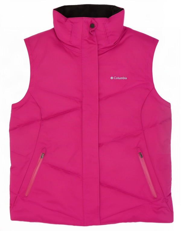 Columbia Womens Omni-Shield Padded Gilet UK 16 Large Pink Polyester