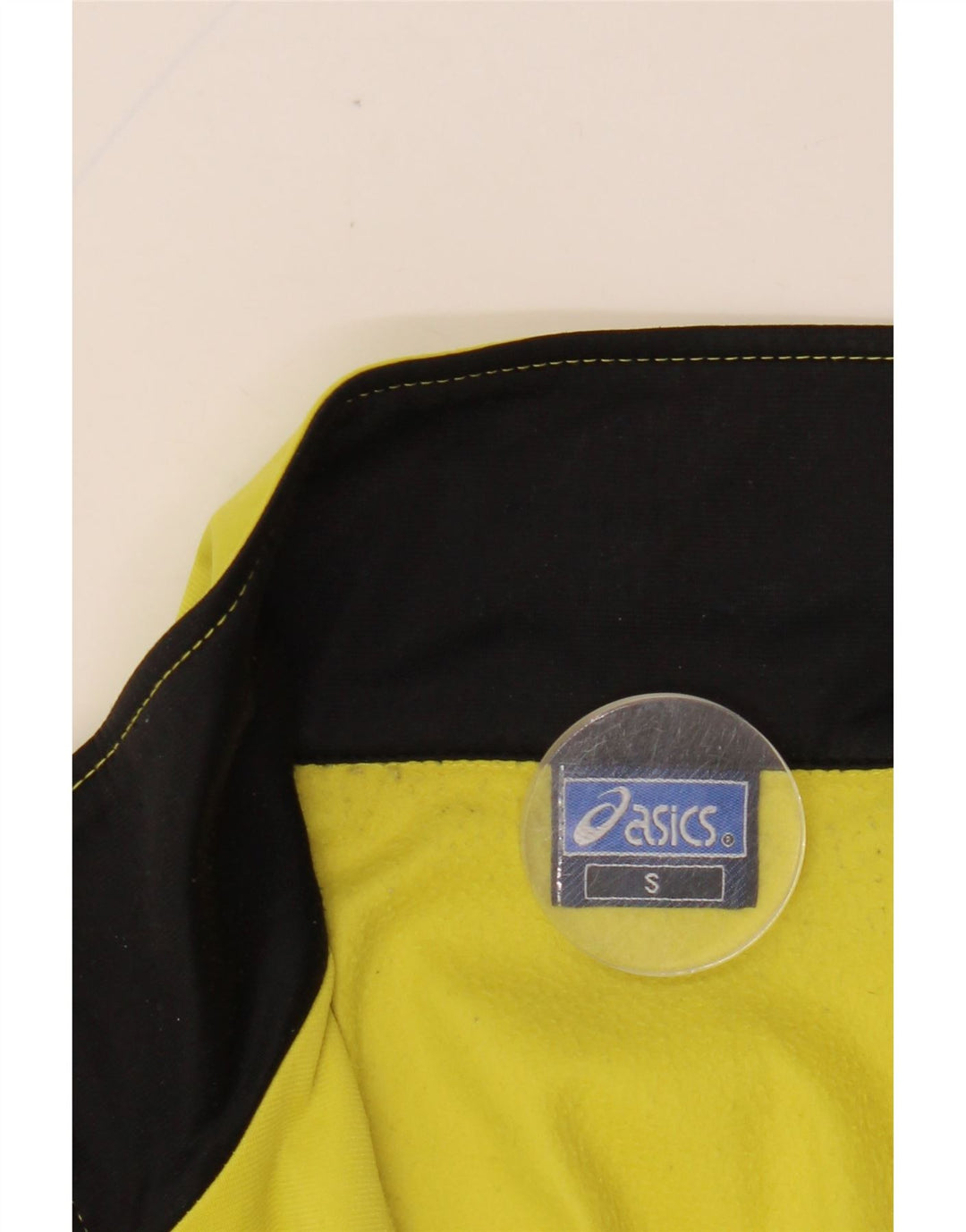 Asics Mens Graphic Tracksuit Top Jacket Small Yellow