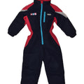 BRUGI Girls Ski Jumpsuit 3-4 Years Navy Blue Colourblock | Vintage Brugi | Thrift | Second-Hand Brugi | Used Clothing | Messina Hembry 