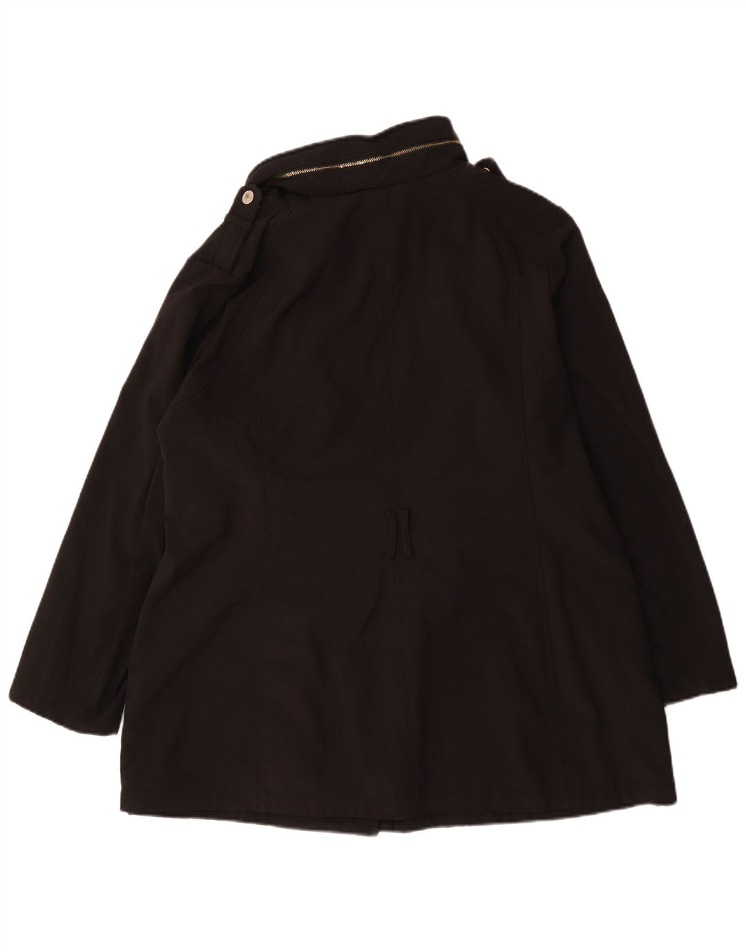 Michael Kors Womens Oversized Military Jacket UK 20 2XL Black Polyester