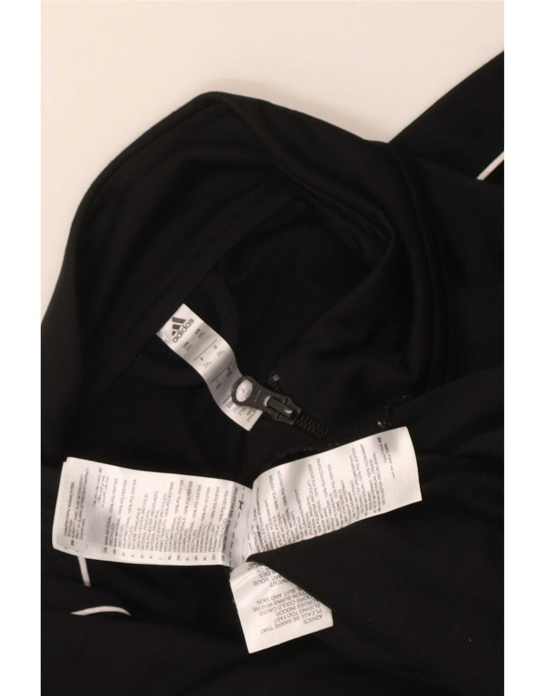 Adidas Mens Tracksuit Top Jacket 2XL Black Polyester
