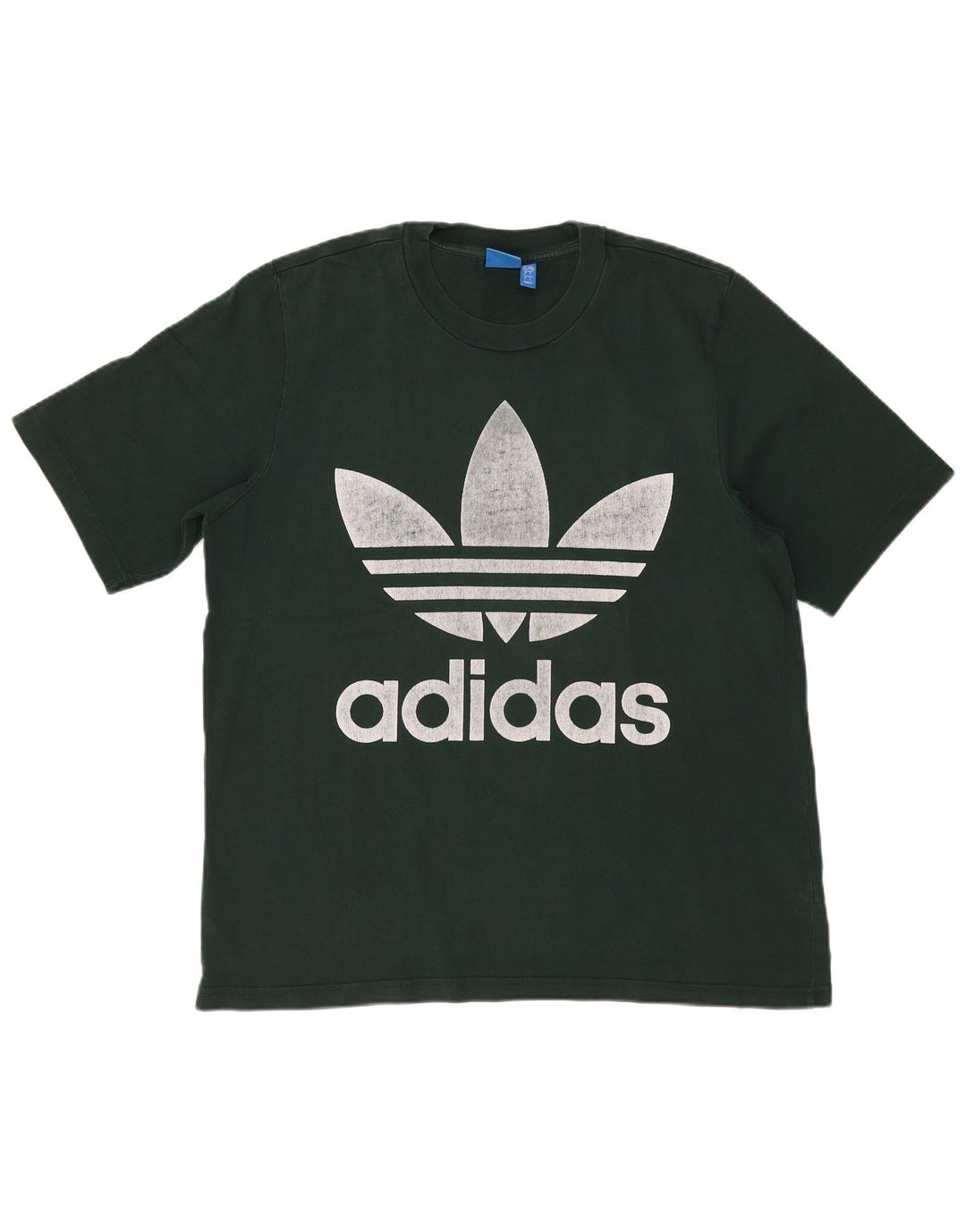 ADIDAS Mens Graphic T-Shirt Top Large Green Cotton