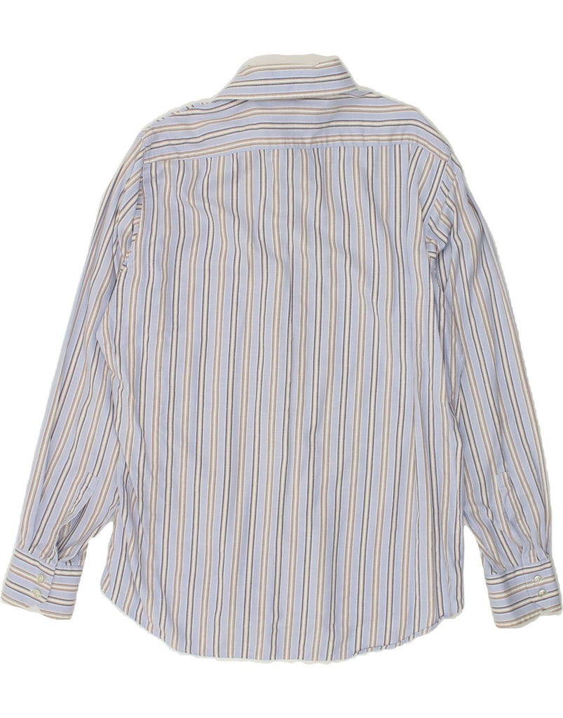 HUGO BOSS Mens Shirt Size 16 41 Large Blue Striped Cotton | Vintage Hugo Boss | Thrift | Second-Hand Hugo Boss | Used Clothing | Messina Hembry 