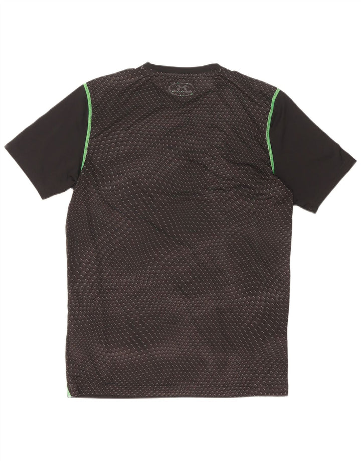 Under Armour Mens T-Shirt Top Small Black Geometric Polyester