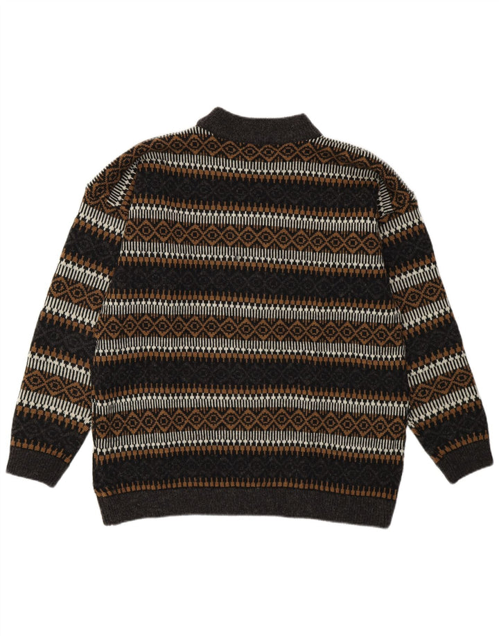 Esprit Mens Turtle Neck Jumper Sweater EU 36 Small Multicoloured Geometric