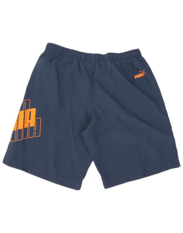Puma Mens Graphic Sport Shorts Large Navy Blue