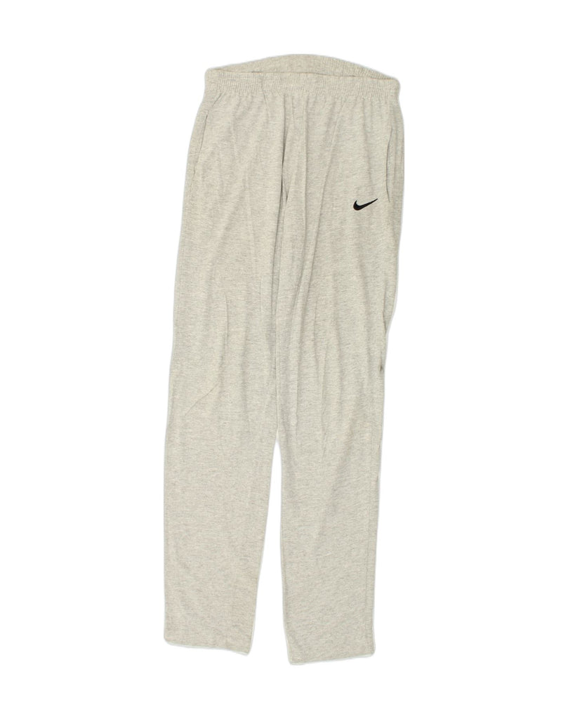 NIKE Mens Tracksuit Trousers Small Grey Cotton | Vintage Nike | Thrift | Second-Hand Nike | Used Clothing | Messina Hembry 