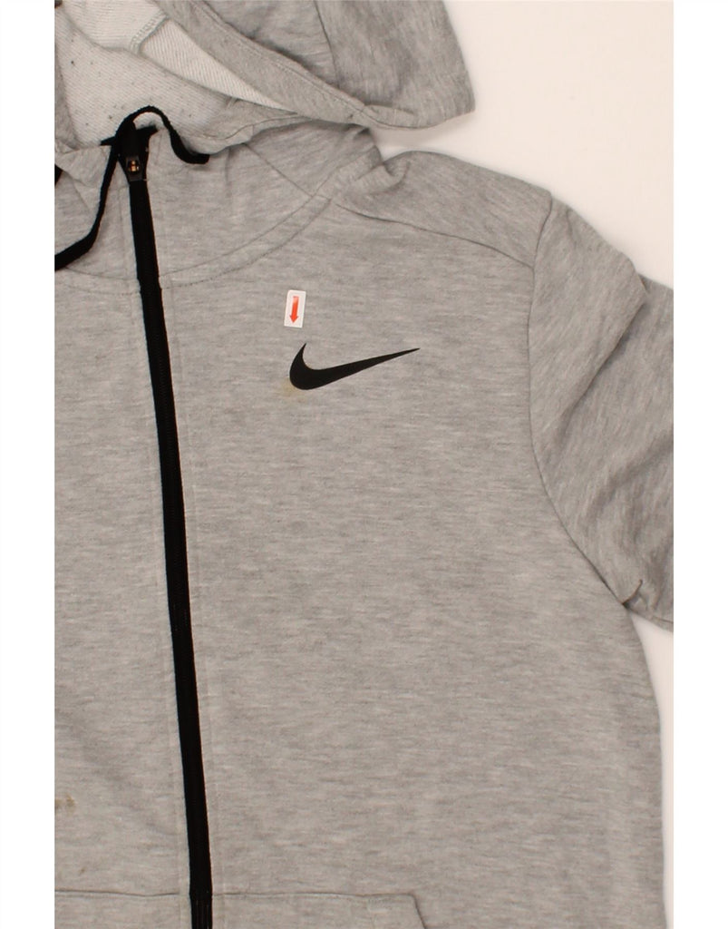 NIKE Mens Zip Hoodie Sweater Medium Grey Polyester Vintage Nike and Second-Hand Nike from Messina Hembry 