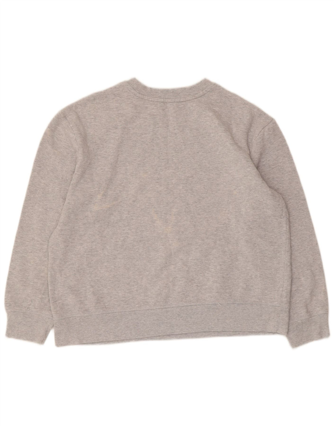 Marks & Spencer Womens Graphic Sweatshirt Jumper UK 16 Large Grey Cotton