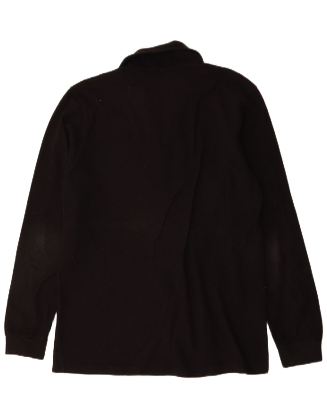 Champion Mens Zip Neck Fleece Jumper 2XL Black Polyester