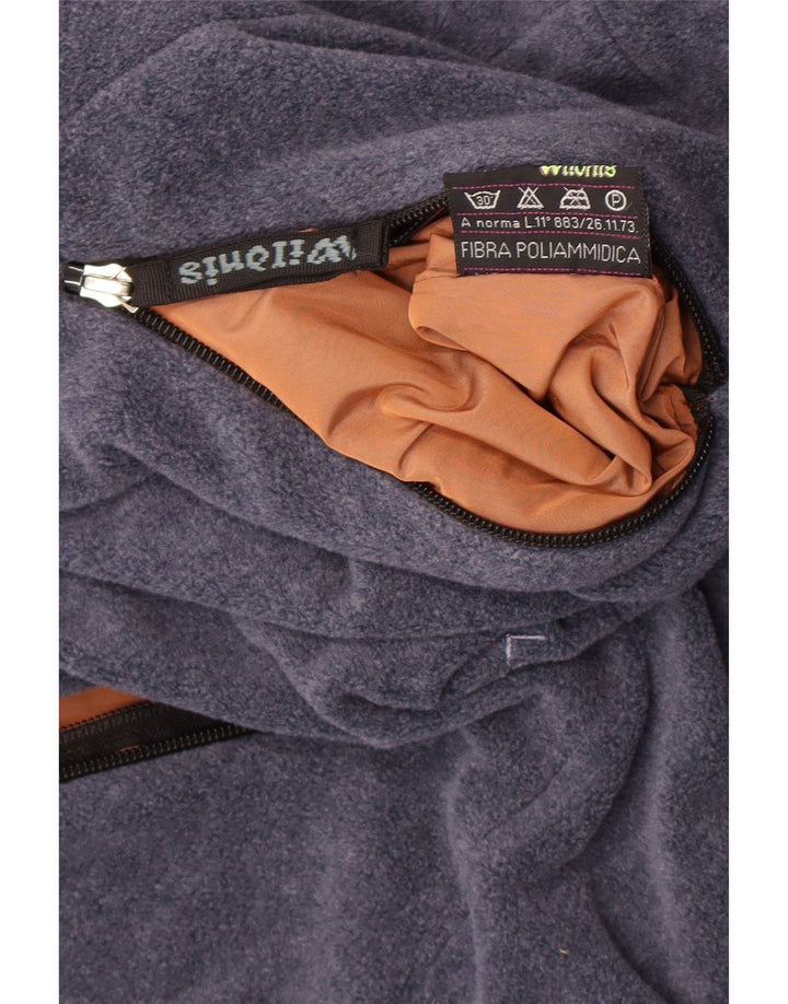 Vintage Mens Oversized Fleece Reversible Jacket Small Brown Polyamide