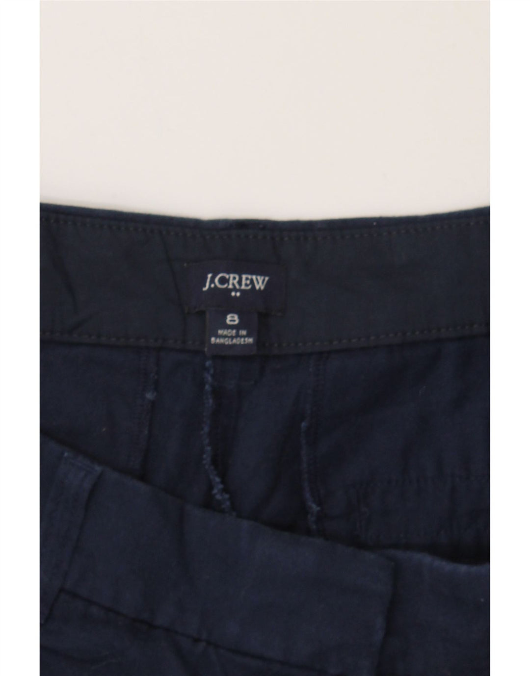 J. CREW Womens Chino Shorts UK 8 Medium W32 Navy Blue Cotton Vintage J. Crew and Second-Hand J. Crew from Messina Hembry 