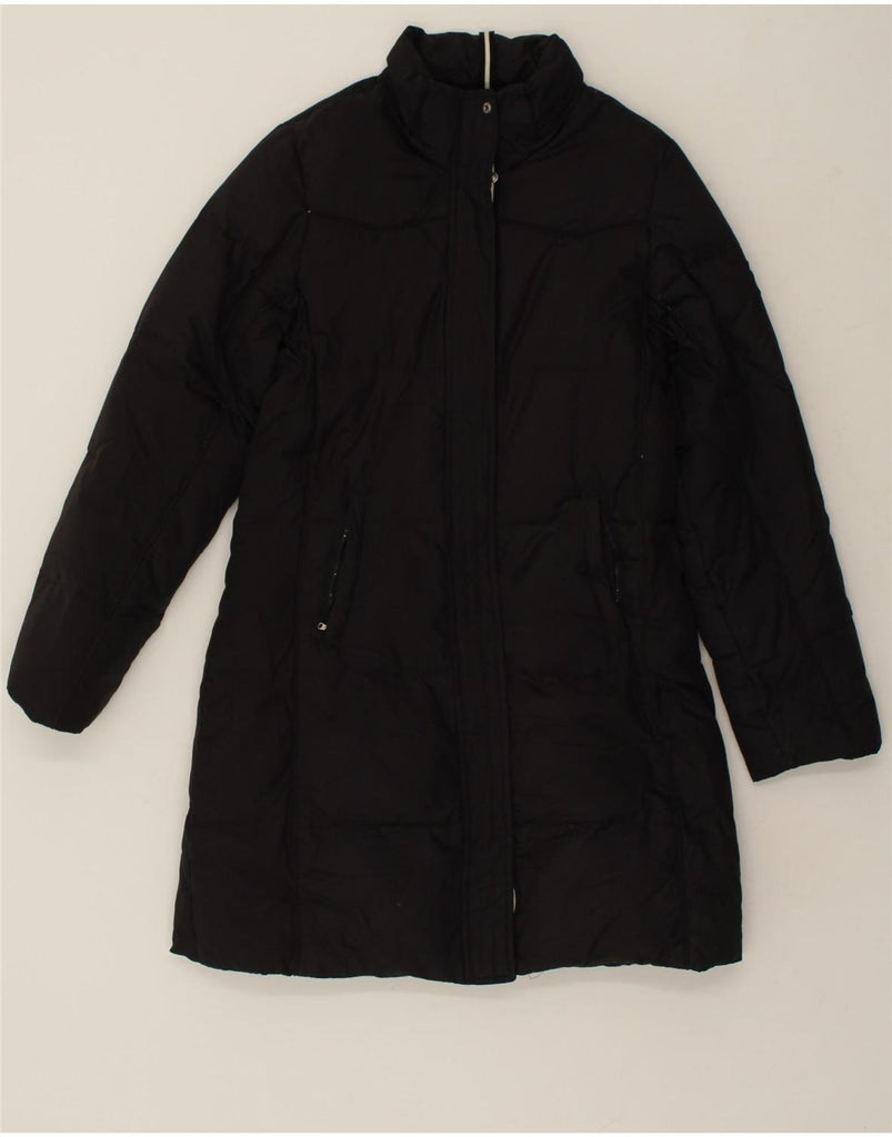 CHAMPION Womens Padded Coat UK 14 Medium Black Polyester Vintage Champion and Second-Hand Champion from Messina Hembry 