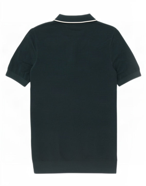 Fred Perry Mens Polo Shirt Large Green Cotton