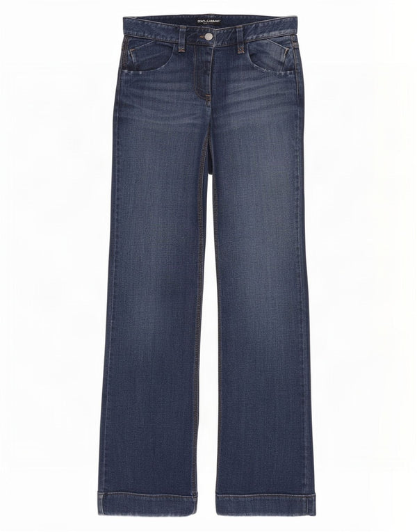 Dolce & Gabbana Womens Straight Jeans IT 38 XS W28 L32 Navy Blue Cotton