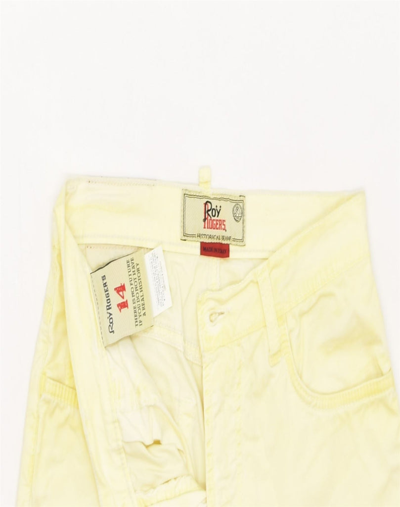 ROY ROGERS Girls Slim Jeans 13-14 Years W28 L25 Yellow Cotton | Vintage | Thrift | Second-Hand | Used Clothing | Messina Hembry 