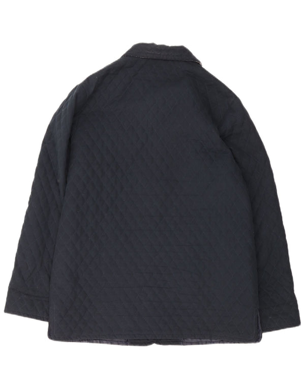 Armata Di Mare Womens Quilted Jacket IT 42 Medium Navy Blue