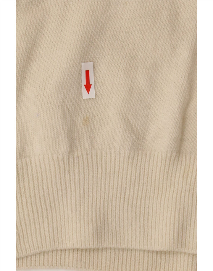 Zara Womens Vest Tank Top UK 18 XL Off White Wool