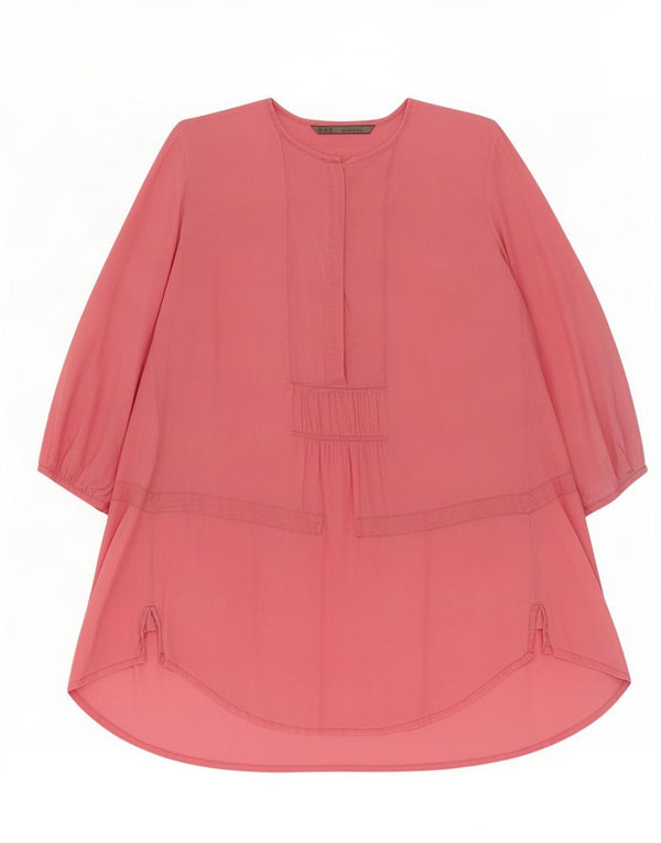 Zara Womens 3/4 Sleeve Tunic Dress UK 14 Medium Pink