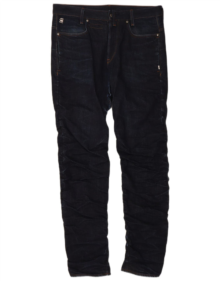 G-STAR Mens Tapered Jeans W33 L34 Navy Blue Cotton
