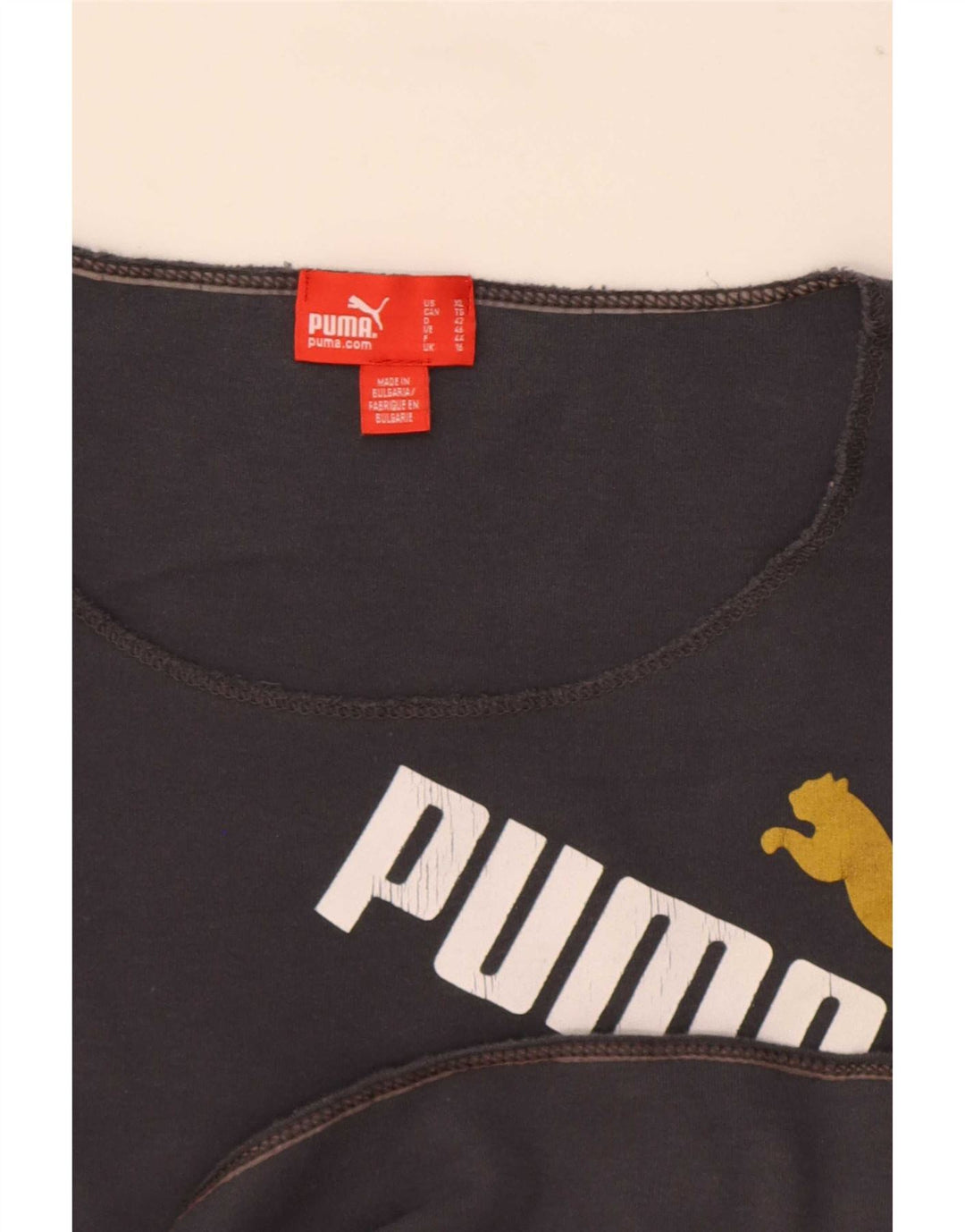 Puma Womens Graphic Top Long Sleeve UK 16 Large Grey