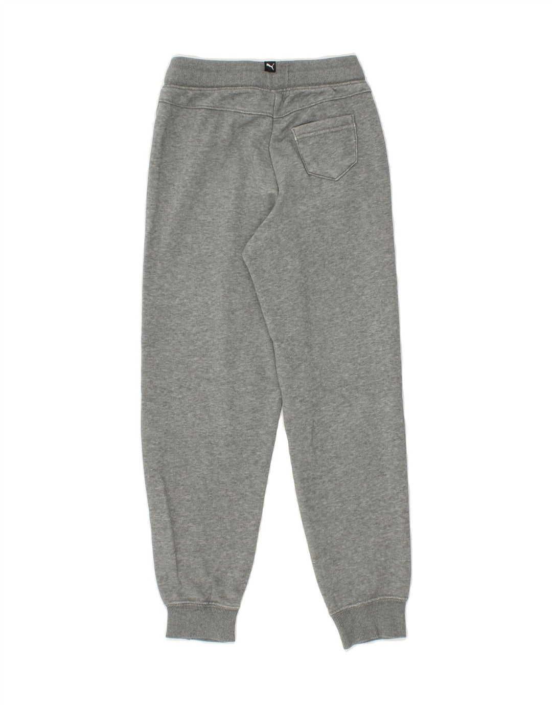 PUMA Boys Graphic Tracksuit Trousers Joggers 9-10 Years Medium Grey Cotton Vintage Puma and Second-Hand Puma from Messina Hembry 