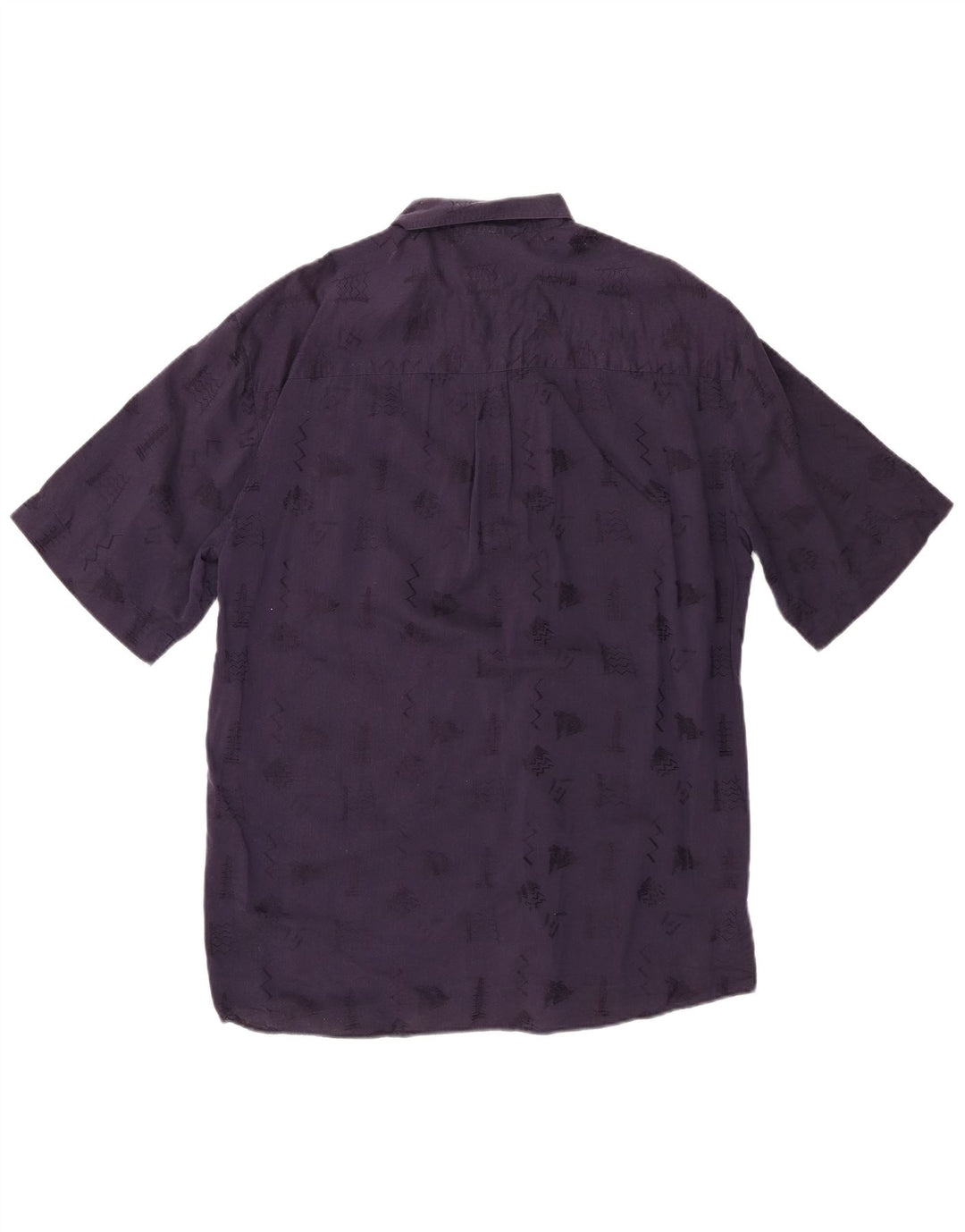 Angelo Litrico Mens Shirt Size 39 /40 15 1/2 Medium Navy Blue Geometric