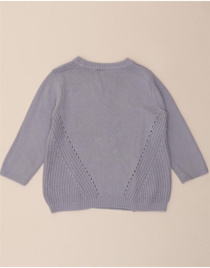 WAREHOUSE Womens Oversized Boat Neck Jumper Sweater UK 8 Small Purple Vintage Warehouse and Second-Hand Warehouse from Messina Hembry 