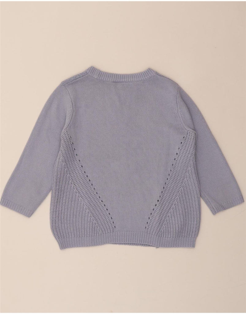 WAREHOUSE Womens Oversized Boat Neck Jumper Sweater UK 8 Small Purple Vintage Warehouse and Second-Hand Warehouse from Messina Hembry 