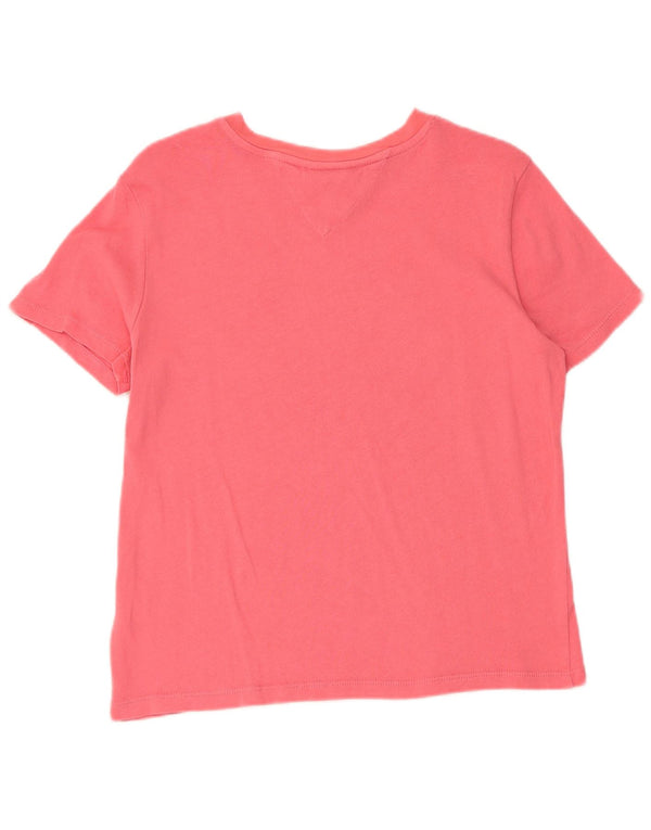 Tommy Hilfiger Womens Short Sleeve Graphic T-Shirt Top UK 10 Small Pink